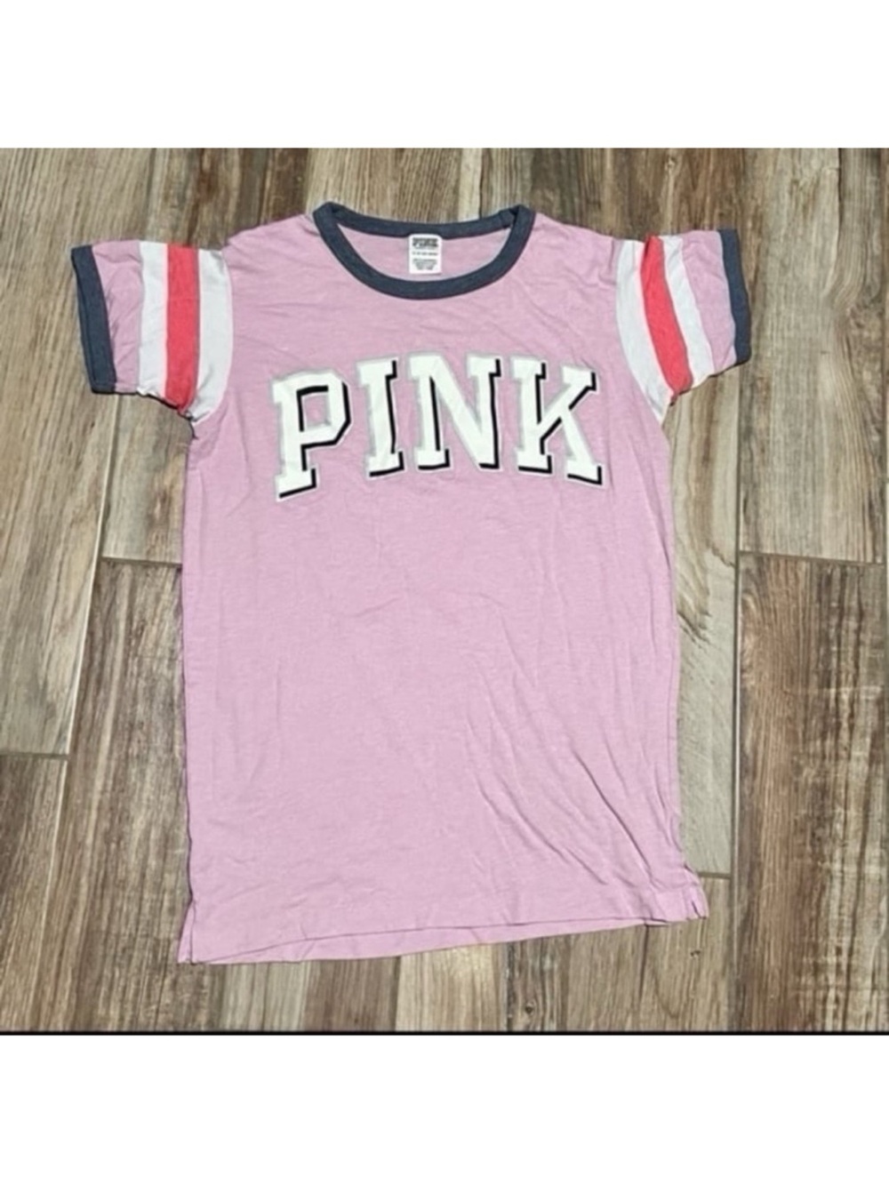 Pink Victoria's Secret Pink Logo Short Sleeve Shirt